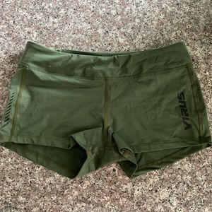 *SOLD*. Virus army green shorts